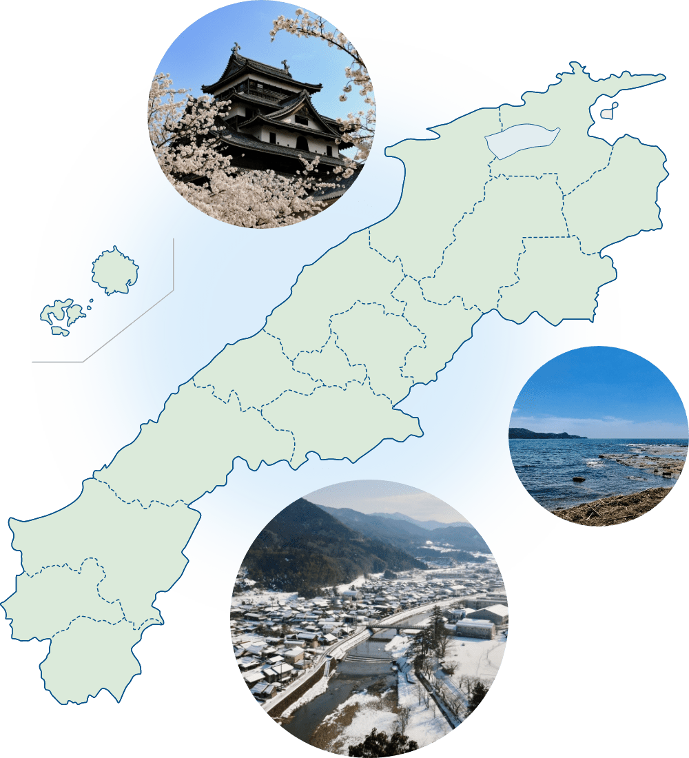 島根県の地図と風景